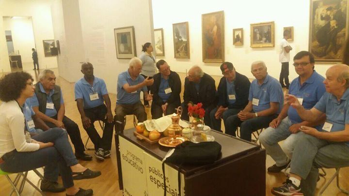 Grupo Confraria para Homens do I.P.G.G. visitaram a Pinacoteca do Estado de São Paulo com o propósito de participar do programa do Núcleo de Ação Educativa voltado ao público com mais de 60 anos