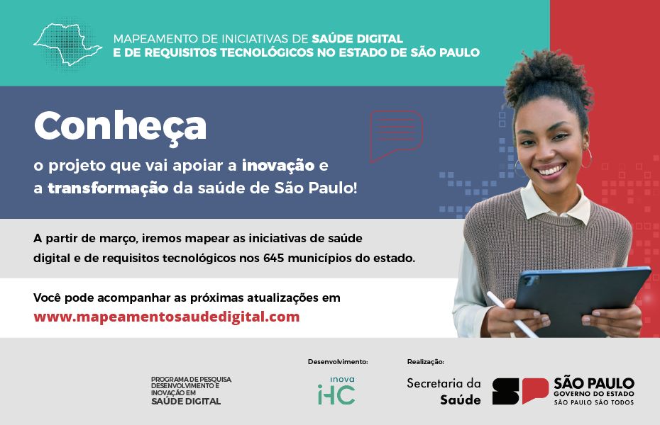 Conheça o Mapeamento de Iniciativas de Saúde Digital e de Requisitos Tecnológicos no Estado de São Paulo